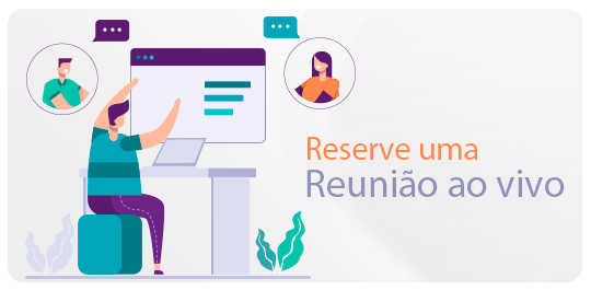 Reservar uma reunião - Página inicial